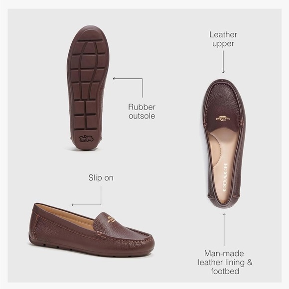 Make me an offer! Brand new dark brown Coach women’s loafers. Never worn, NWT - Picture 2 of 4